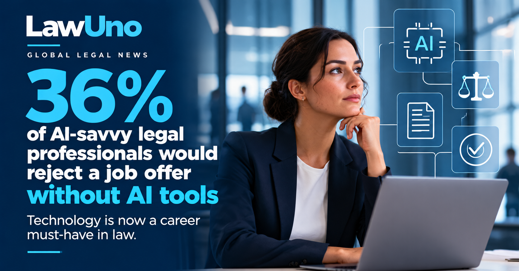36% of AI-Savvy Legal Professionals Would Reject a Job Offer Without the Right Technology