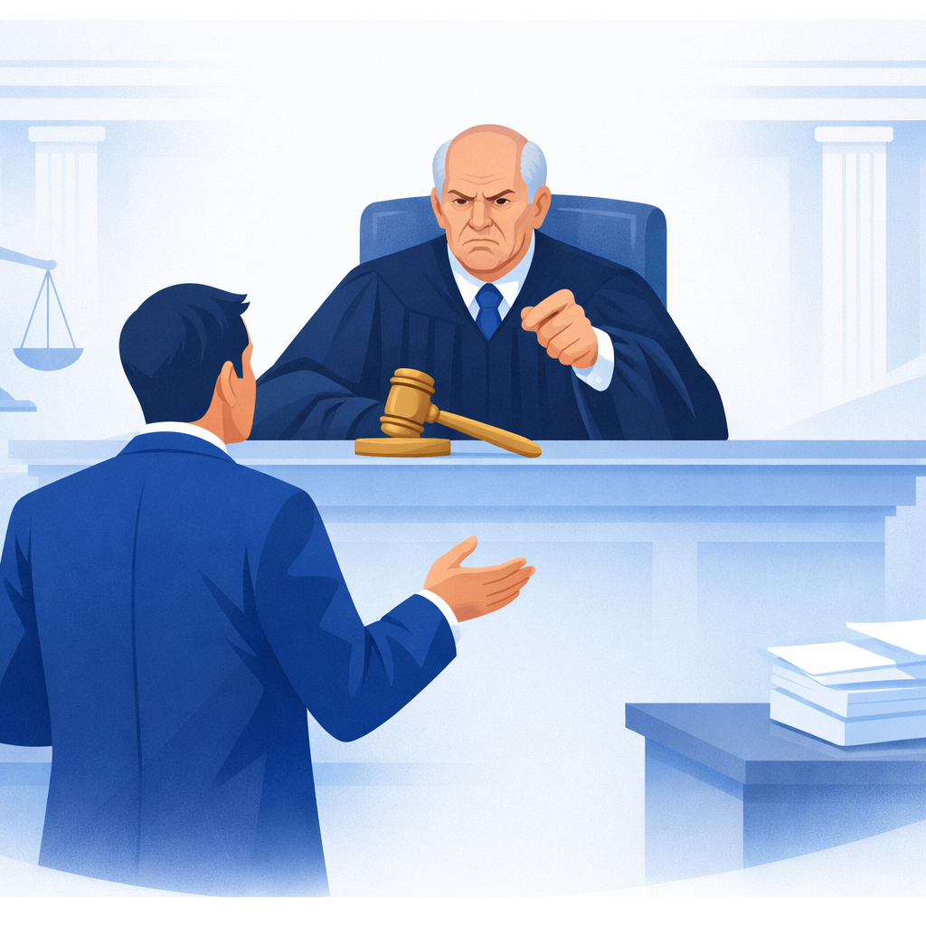 Judge Criticises Lawyer for Unprofessional Conduct in Court